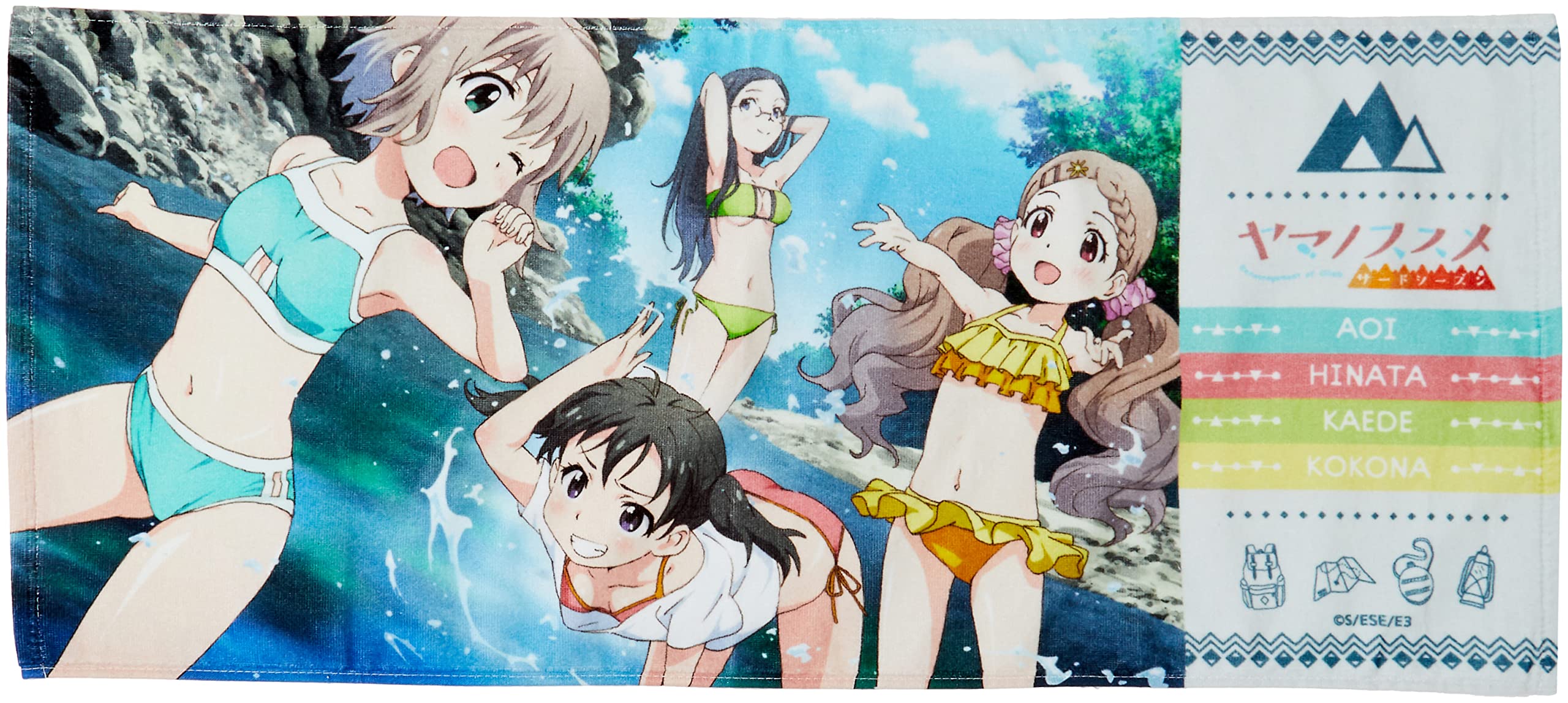 Amazon.co.jp: ヤマノススメ サードシーズン フルカラーフェイスタオル